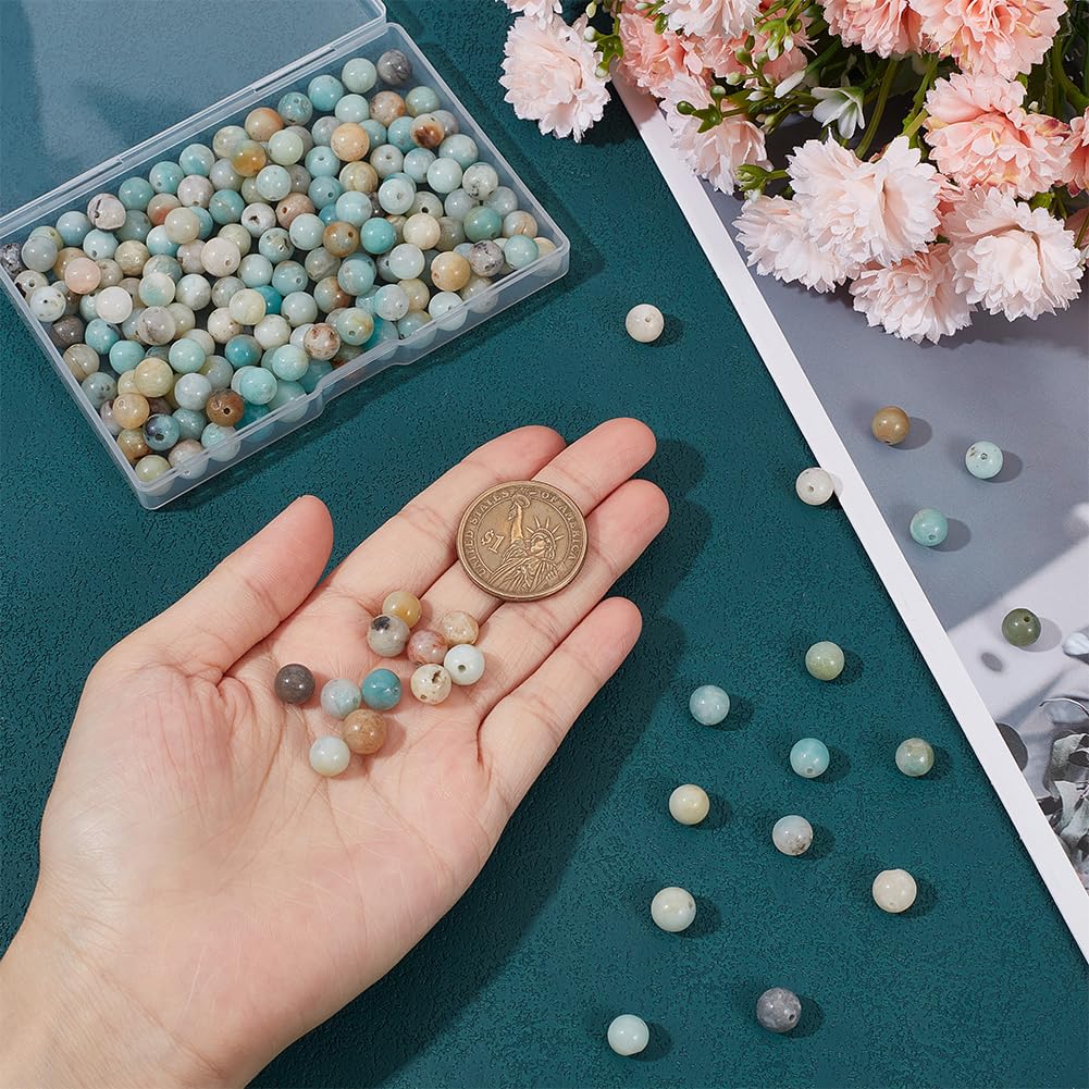 108 Stück 8 Mm Natürliche It-Perlen Runde Edelsteinperlen Lose Perlen Für Die Schmuckherstellung