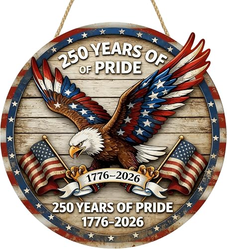 USA 250th Anniversary double-layer wooden sign Large Reusable USA 250th Annivers