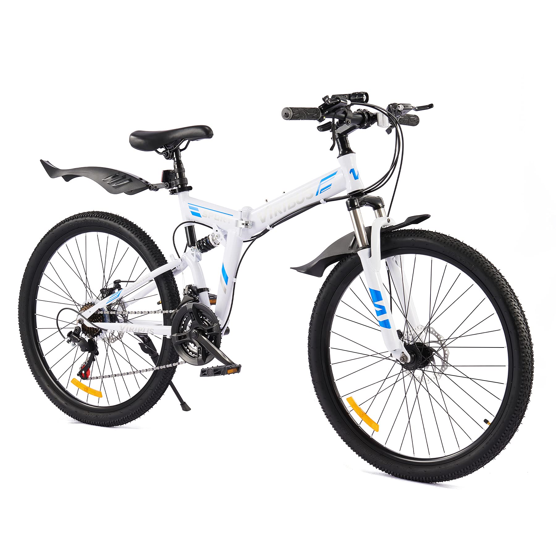 Buy Viribus 26" Folding ain Bike w Dual Disc Brakes 21 Speed All
