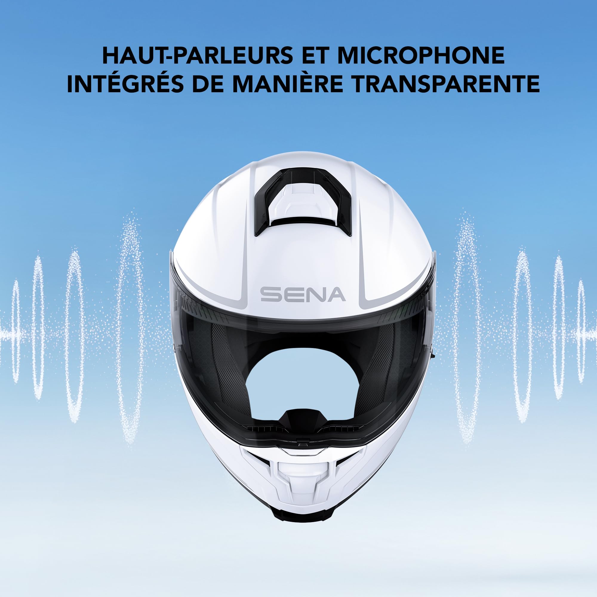 Sena Outrush 2 Casque de Moto modulaire Intelligent avec connectivité Bluetooth et intercom Mesh