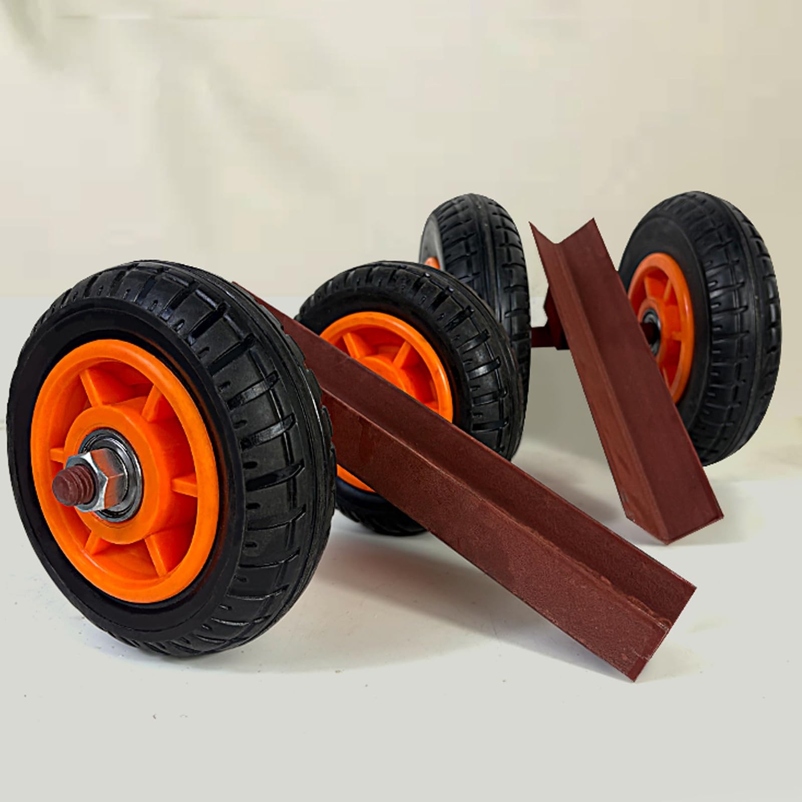 Carrello per la movimentazione in marmo, carrello per tutti i terreni con ruote in gomma piena, capacità di carico 200 kg, ideale per lastre di pietra, compensato, porte, vetro e cartongesso