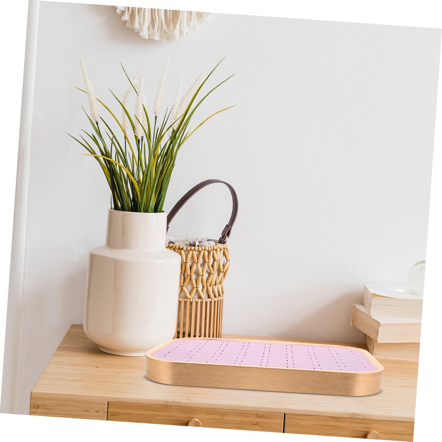 Gatuida Bandeja Organizadora para Joyas de Terciopelo Compartimentos Apilables Inserto para Soporte para Anillos Pendientes y Collares Diseño Rectangular Compacto para Mujeres y Niñas