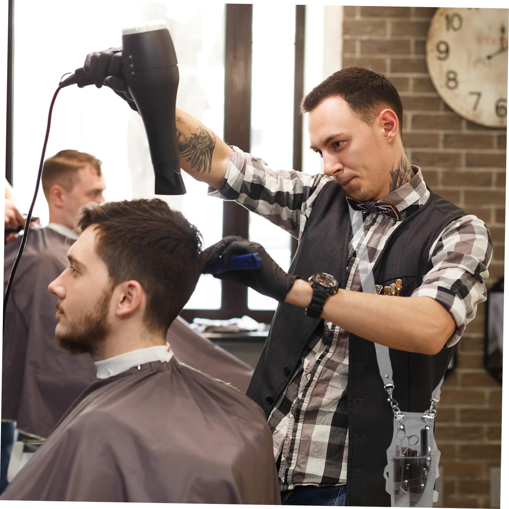 SOESFOUFU Barber Waist Pouch Hairdresser Scissor Storage Bag for Salon Professionals