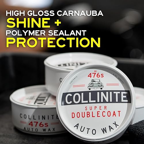 Miniatura 5 de Collinite 476 Super Doublecoat Wax-Carnauba + sellador de polímero, brillo alto + cuentas hidrofóbicas ultra duraderas y protección de pintura de