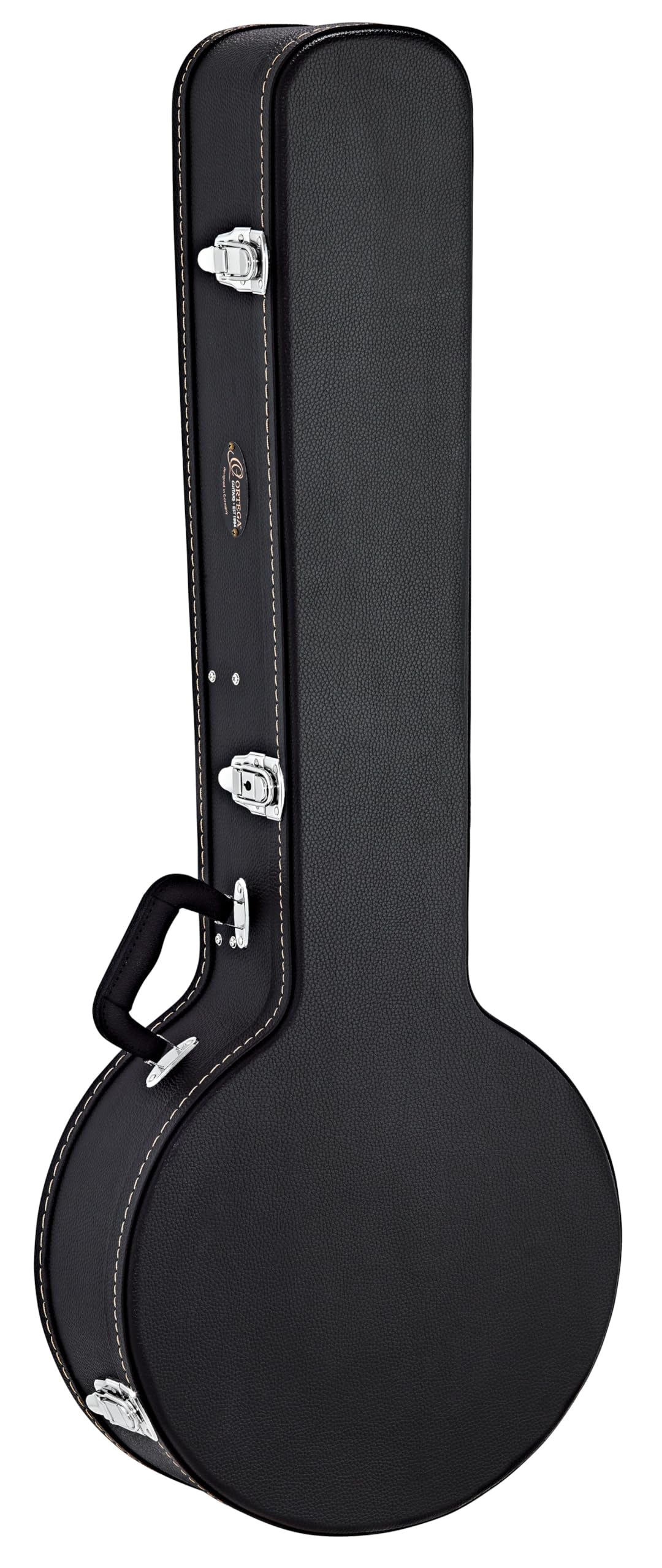 Ortega Guitars Hardcase Economy pour Banjo - Etui pour Banjo - Hauteur 103 cm - Vinyle, Noir (OBJCSTD)