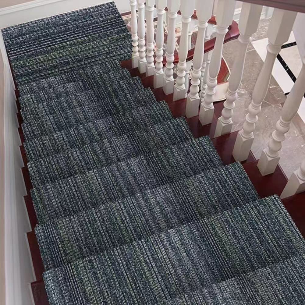 Rouleau de tapis d'escalier autocollant antidérapant 0,9 x 9 m pour enfants, animaux domestiques et personnes âgées Solution de sécurité à domicile Installation facile Couleur A