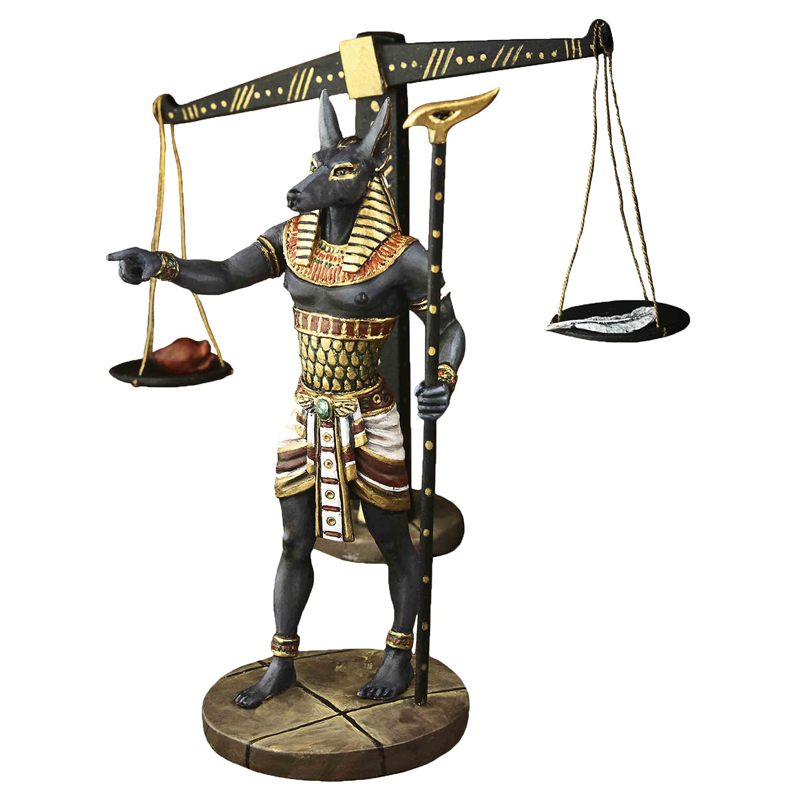 Plastic Soldiers - Plastic Collection Toy - Tin Sculpture - Size 1/24 Scale - Home Collectible Figurines - Anubis with Libra rk-36c