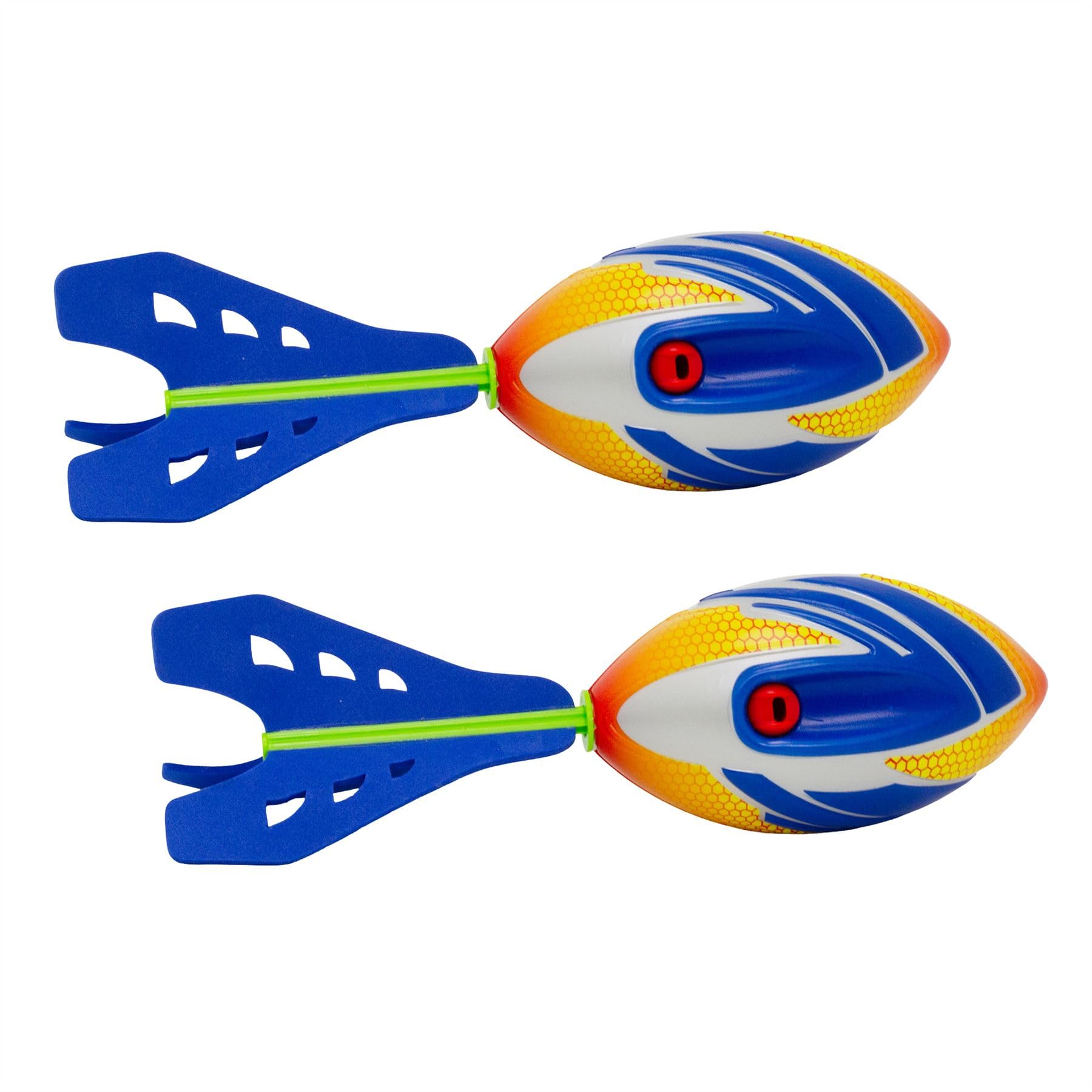 Carousel Home Pack of 2 Whistling Rocket Flying Toys | Torpedo Flying Whistle Rockets for Kids & Adults | Outdoor Rocket Throwing Toys - 30cm ~ Colour Varies