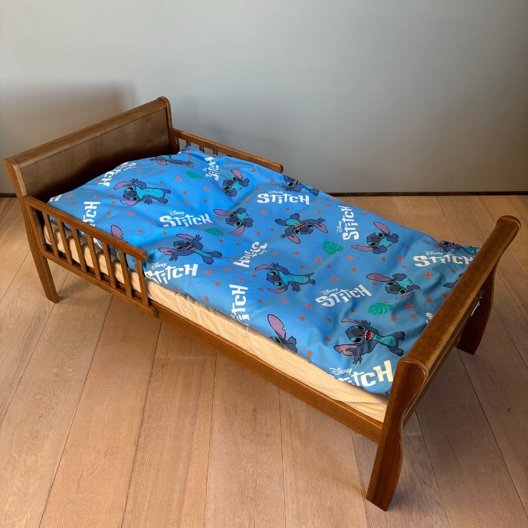 Stitch & Angel Cot Bedlinen Set 100x135 cm with Pillowcase 40x60 cm, 100% Cotton, Multicolor, 100*135 + 40*60 cm - Image 3