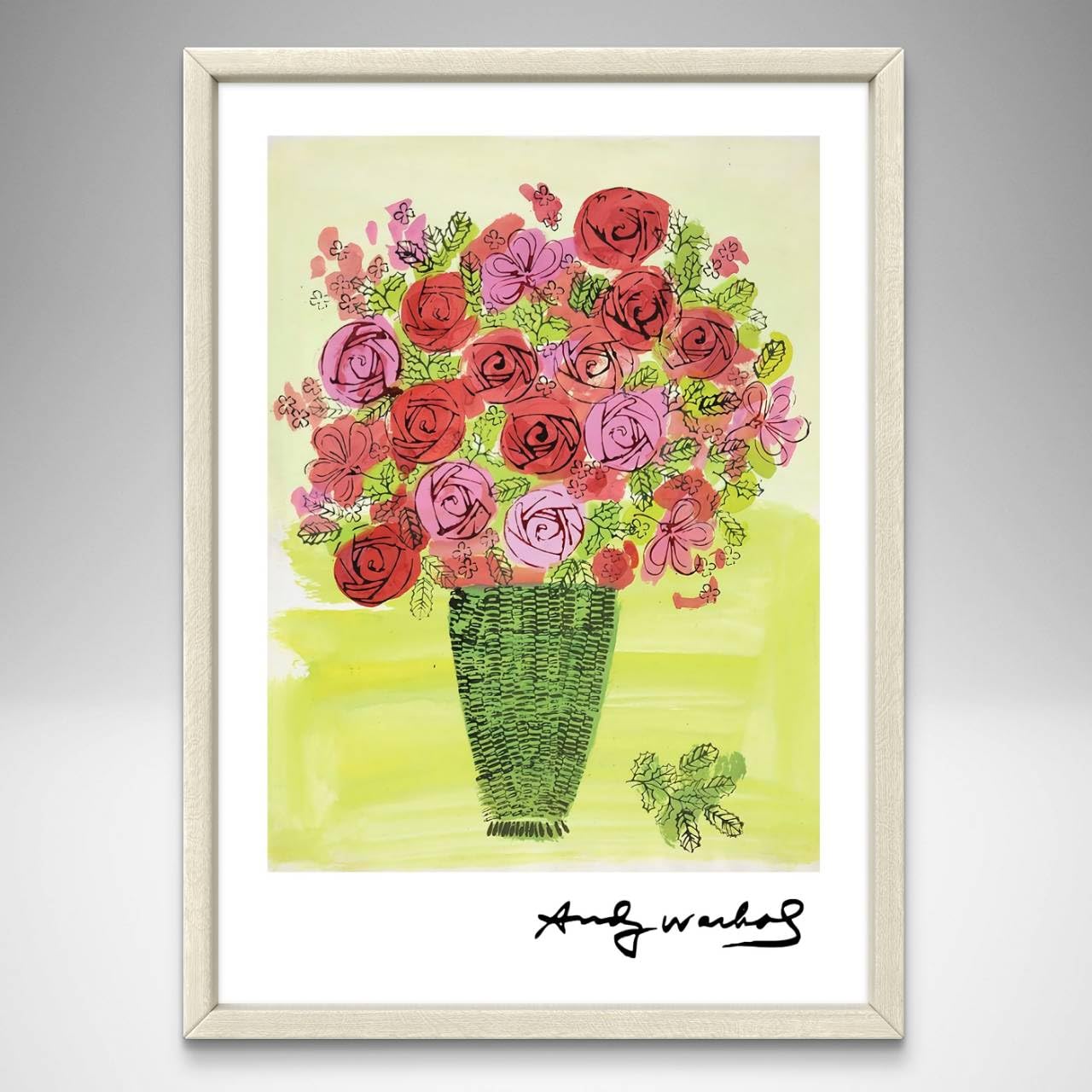 Amazon.co.jp: アンディウォーホル フラワーバスケット A4 フレーム