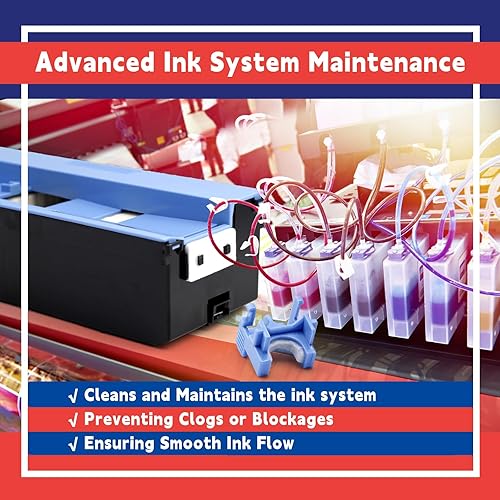 Miniatura 4 de Mc-08 Cartucho de mantenimiento compatible con Canon Imageprograf iPF8000 iPF8100 iPF8300S iPF8400 iPF9000 iPF9100 iPF9400, repuesto para MAINTCART