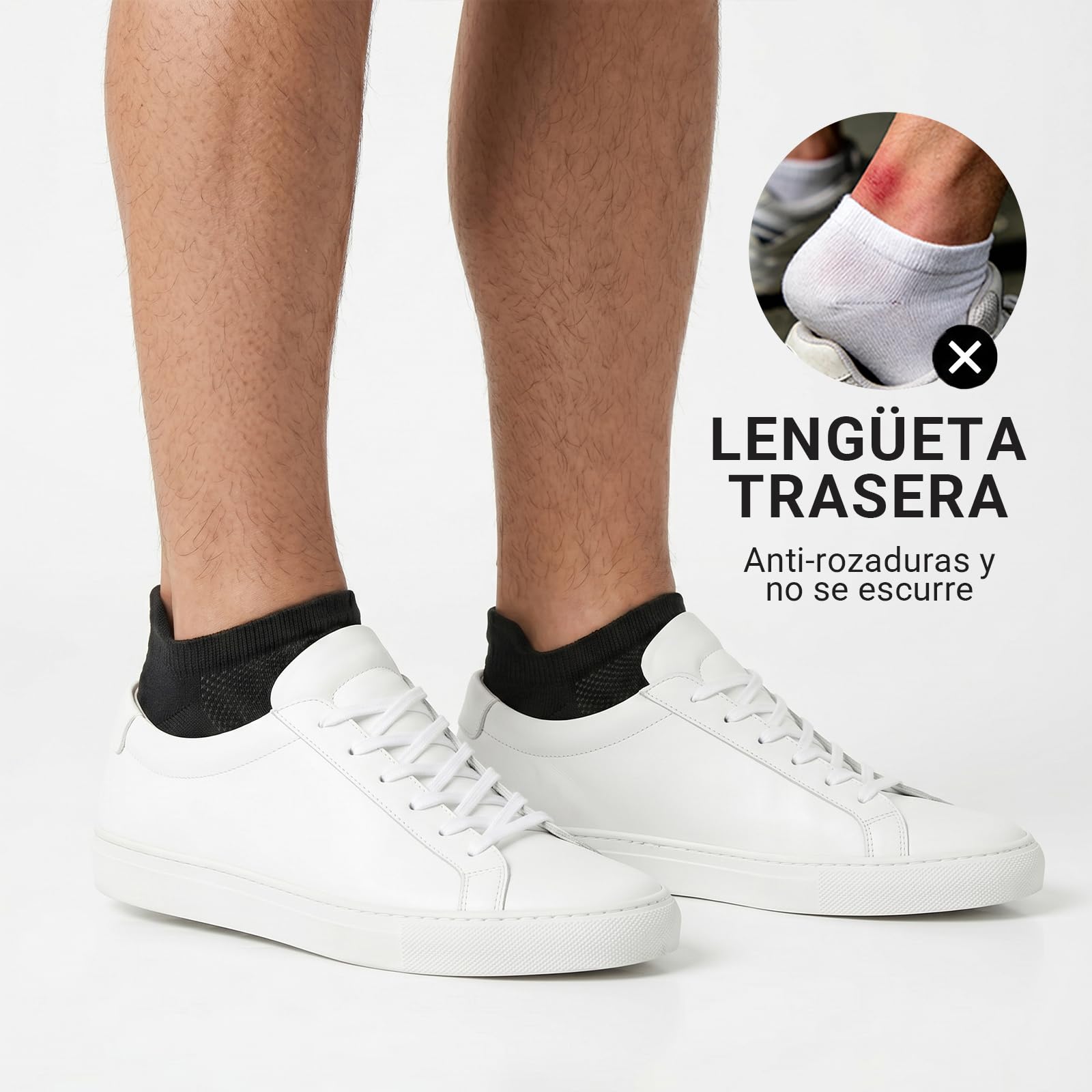 Calcetines Tobilleros Hombre - 5 Pares Corto Verano Algodón Transpirable Ideales para Deporte Running