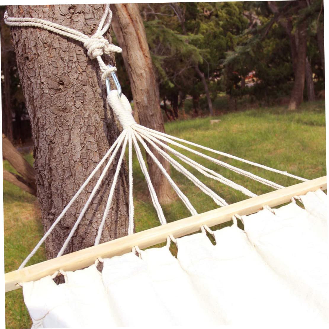 Correas para Columpio de árbol Hamaca 2 Piezas Cuerda para Colgar de algodón 157.48 Pulgadas Ganchos para Columpio Ajustables Correa Accesorios de jardín Correas para Hamaca Cuerda para Columpio de ár