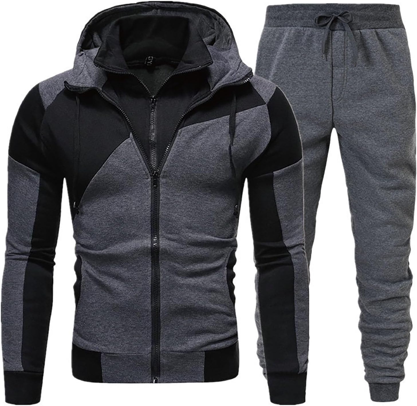 hehiy 2Piece Men's Jogging Suit Tracksuit Sports Suit Made of Cotton