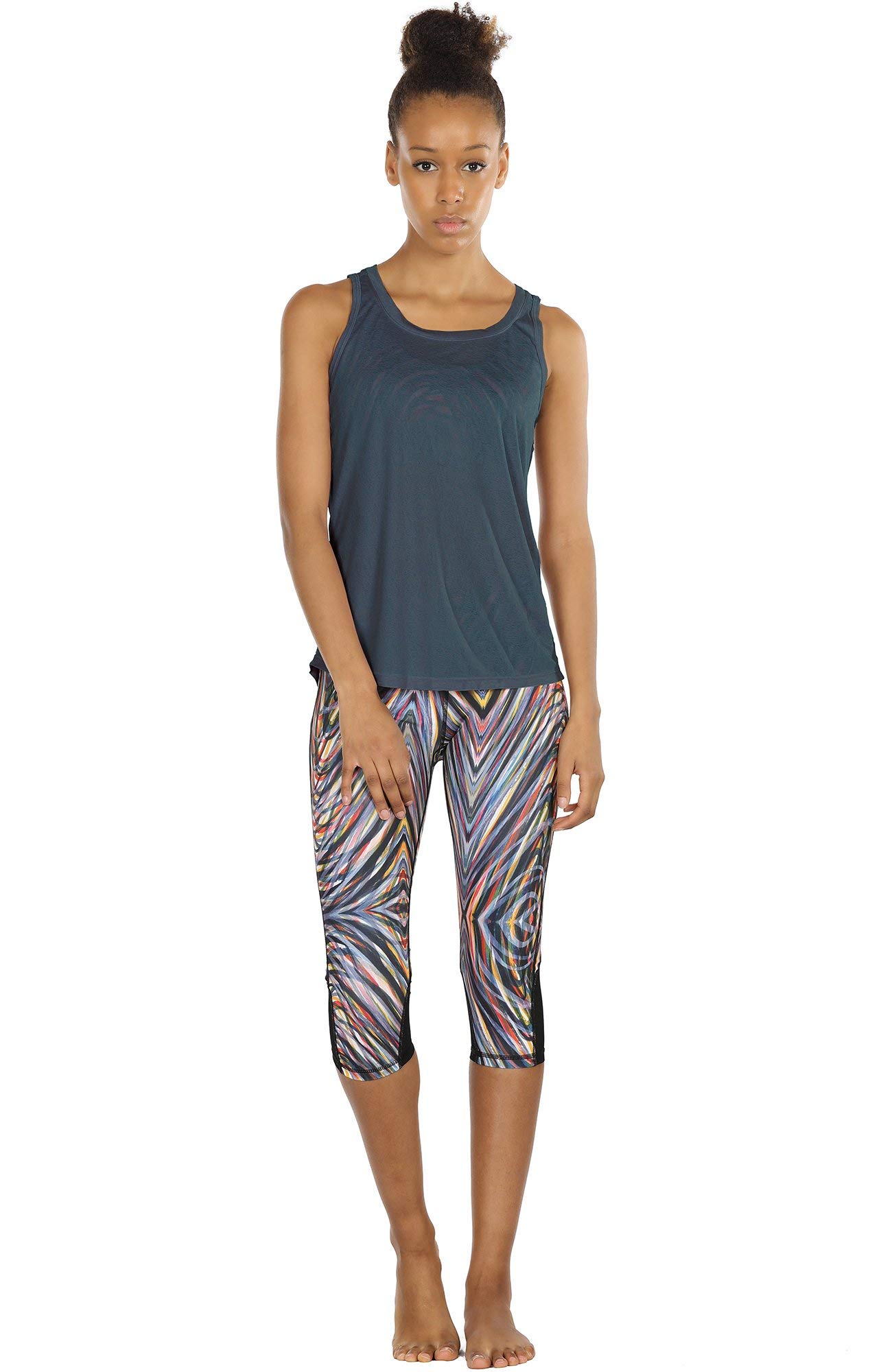 icyzone Damen Sport Top Rückenfrei Fitness Yoga Tank Top Leichte Ärmellos Sommer Casual Shirts, 2er Pack