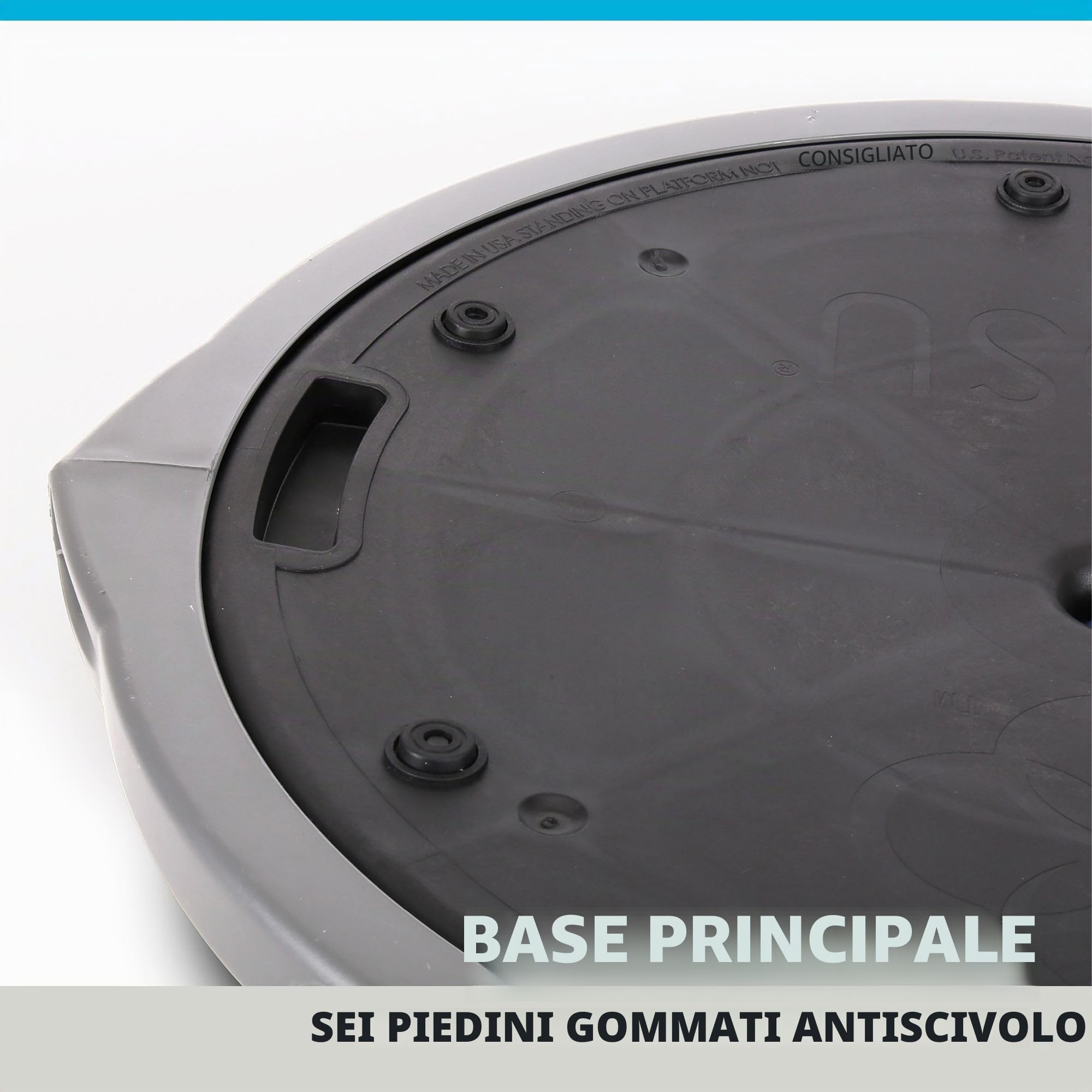 Bosu Attrezzo Originale per allenare l’Equilibrio, per Palestra in casa, Diametro di 66 cm