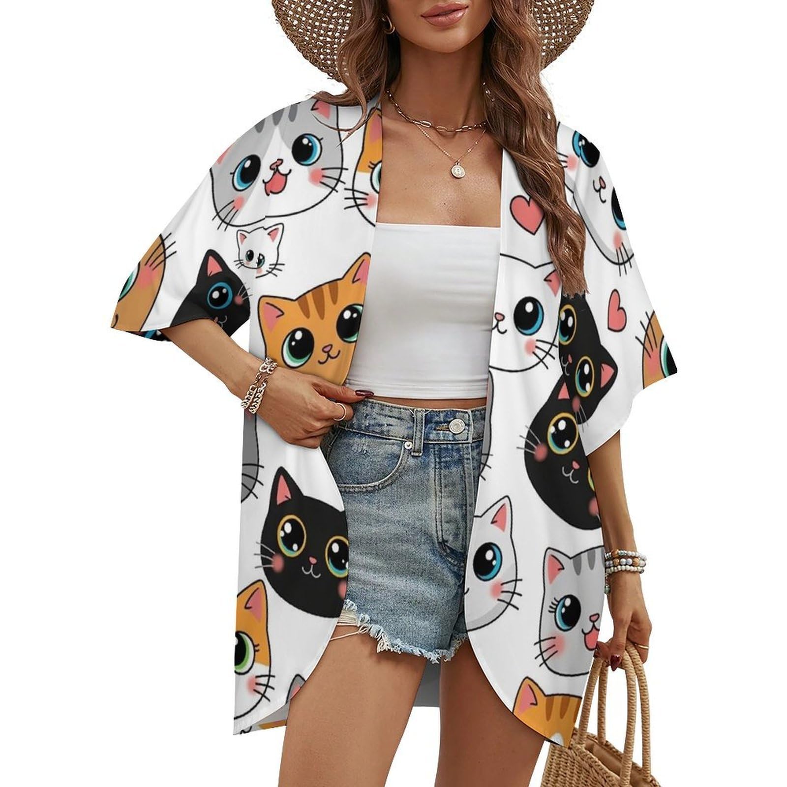 Summer Cardigans for Women, Lightweight Kimono Cardigans with Open Front, Fall Jackets