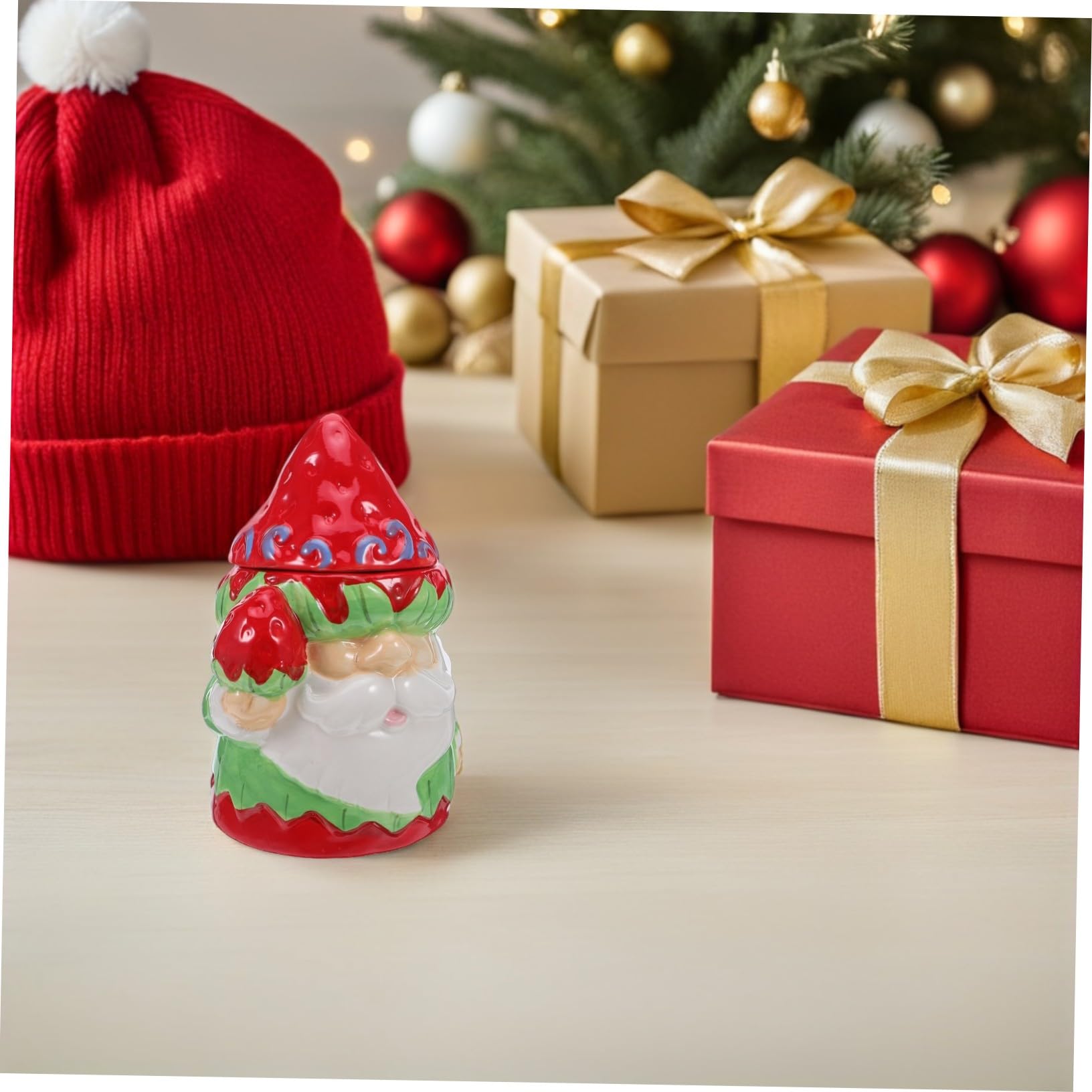 Cabilock Pot de Bonbons Biscuits décoration de noël Contenant des Bonbons Boîtes de faveur de la fête boîte à Biscuits de Noël