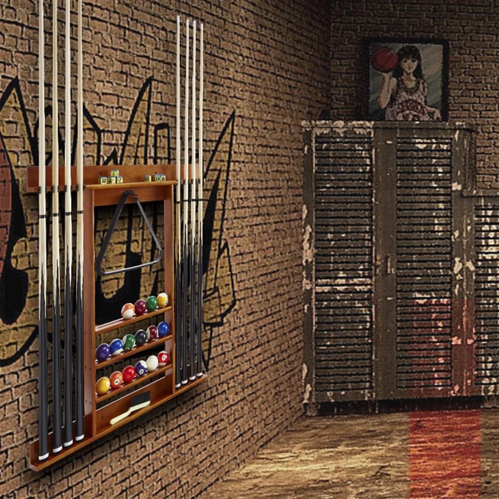 Billiard Pole Rack Billiard Supplies Boom Hanger Ball Room Wall-Mounted Display Pendulum Ball Storage Put Rod Shelf