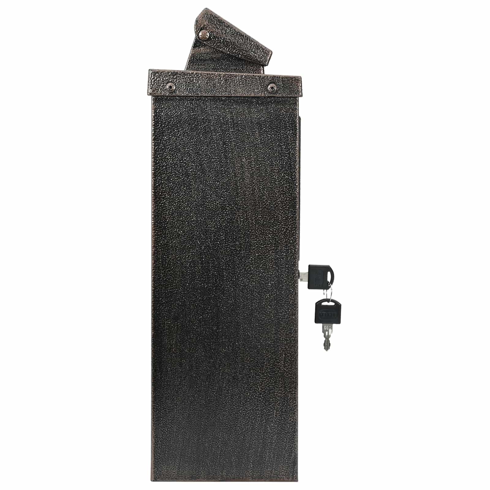 vidaXL Buzón Montado en la Pared con puerta Bronce 29 x 13 x 41 cm