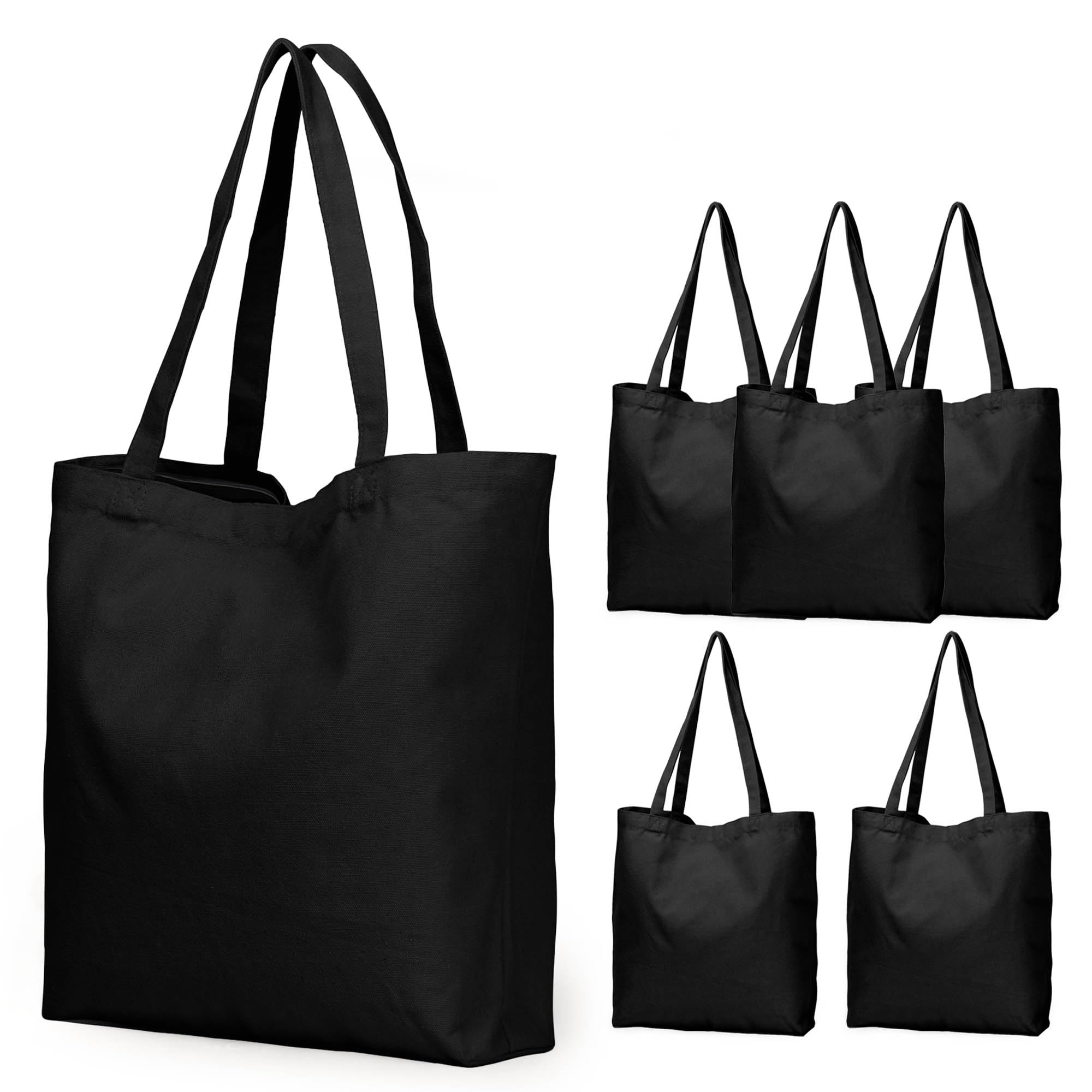 Canvas Tote Bag with Zipper, KOOLMOX 12oz Heavy Duty Cotton Canvas Tote Bag with Handles