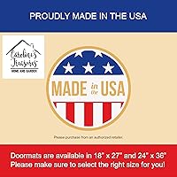 Vista 12 de Caroline's Treasures PJC1117JMAT - Felpudo para puerta delantera de 24 x 36 pulgadas, tapete antideslizante lavable de pelo bajo, 24 x 36 pulgadas