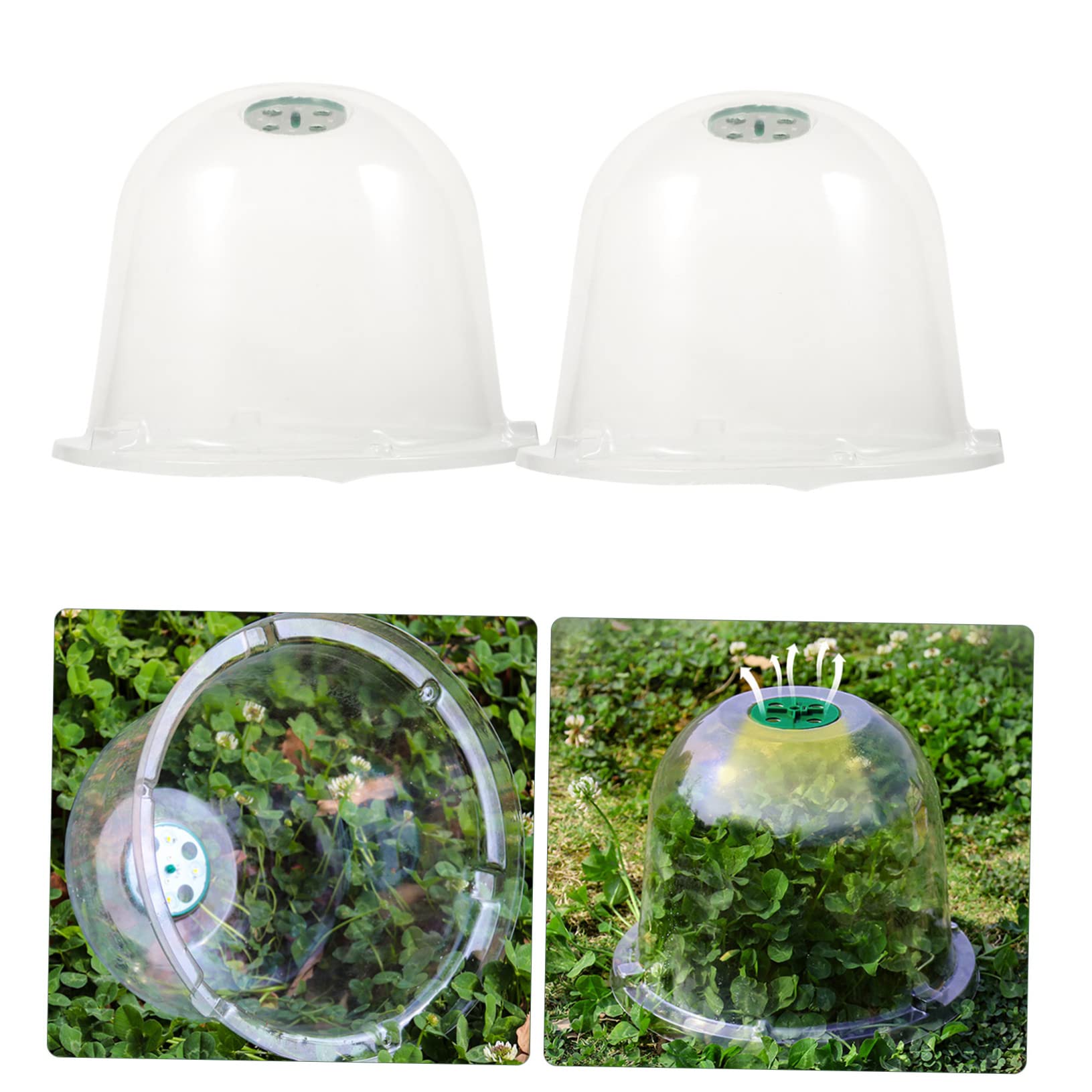 Toyvian 5 Stück Pflanzen Pet Teiliges für Pflanzenpflege Transparente Abdeckung für Kübelpflanzen Winterschutz für Kleine und Mittlere Pflanzen
