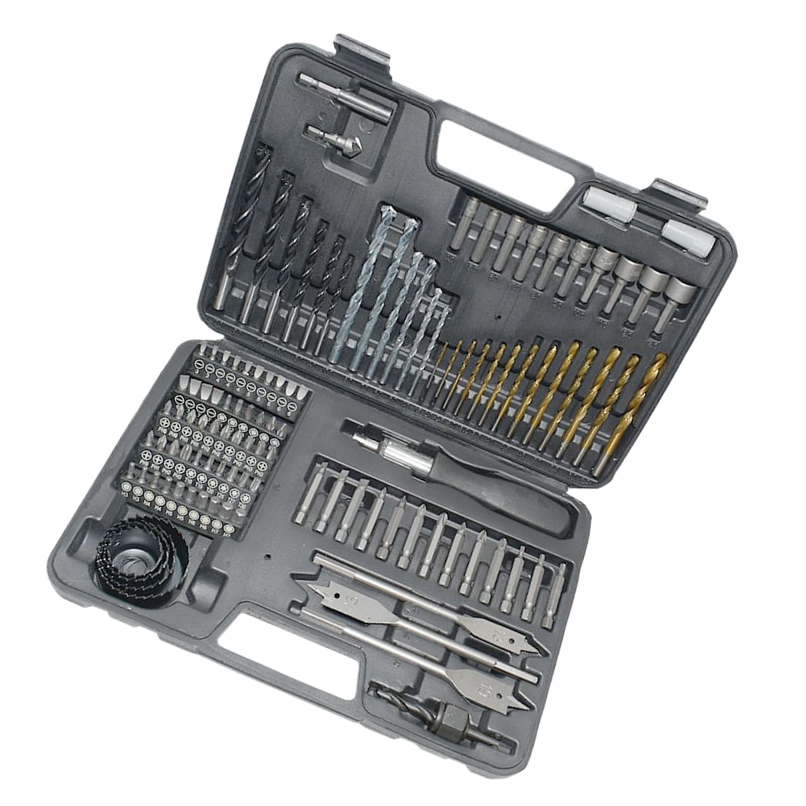 Set di Punte da Trapano in Metallo per Acciaio Kit Utensili Multifunzionale | Kit Punte Trapano per Calcestruzzo Per Falegnameria Lavorazione Metalli Bricolage Costruzione Montaggio