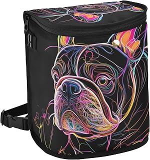söt bulldog bil soptunna återanvändbar soptunna bil soptunna bil för tillbehör måste ha mini soptunna