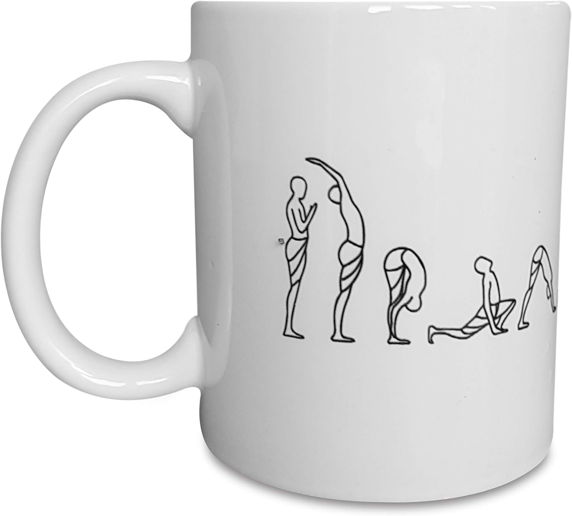 Learn Yoga Mug,Yoga Gift, Father's Day, Yoga Teacher Gift, Yoga Coffee Mug,Surya namaskar Design, Yoga Decor, Yogi Gift