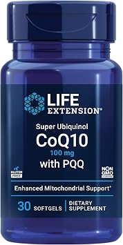 Life Extension Mitochondrial Energy Optimizer with PQQ and Super Ubiquinol CoQ10 with PQQ - 120 Capsules and 30 Softgels