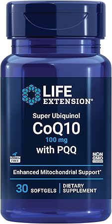 Life Extension Mitochondrial Energy Optimizer with PQQ and Super Ubiquinol CoQ10 with PQQ - 120 Capsules and 30 Softgels