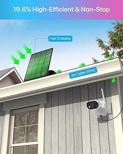 Miniatura 3 de ZOSI C306PK 8CH 2K 3MP Sistema de cámara de seguridad inalámbrica con energía solar, 3 cámaras de batería para exteriores con visión nocturna a