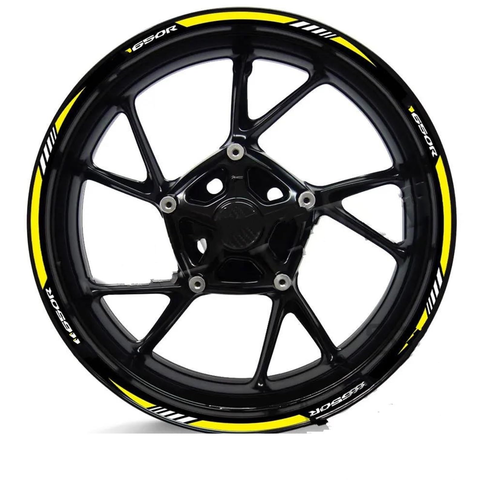 Motorcycle Wheel Rim Sticker Stripe Decals Tape for CB650R CB650 R CB 650R Motorbike(Color4)
