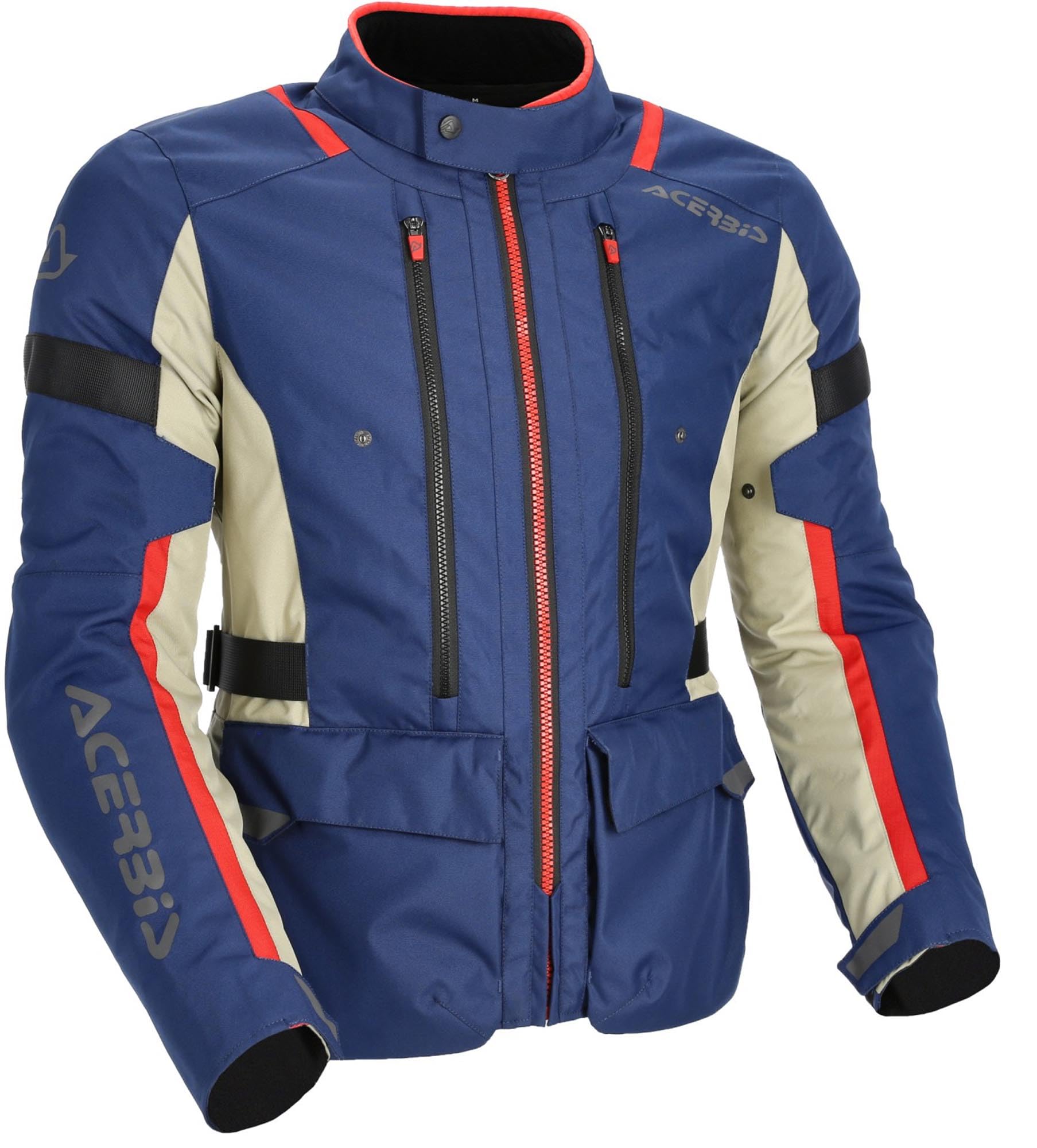Acerbis X-Travel 2.0 Kurtka tekstylna motocyklowa, niebieski/czerwony, L