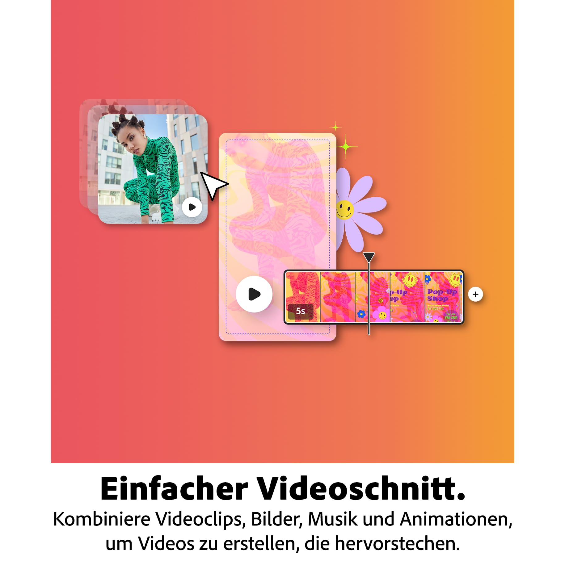 Adobe Express Premium|1 Jahr|Web, Android&iOS|100GB Speicher|Digital Download