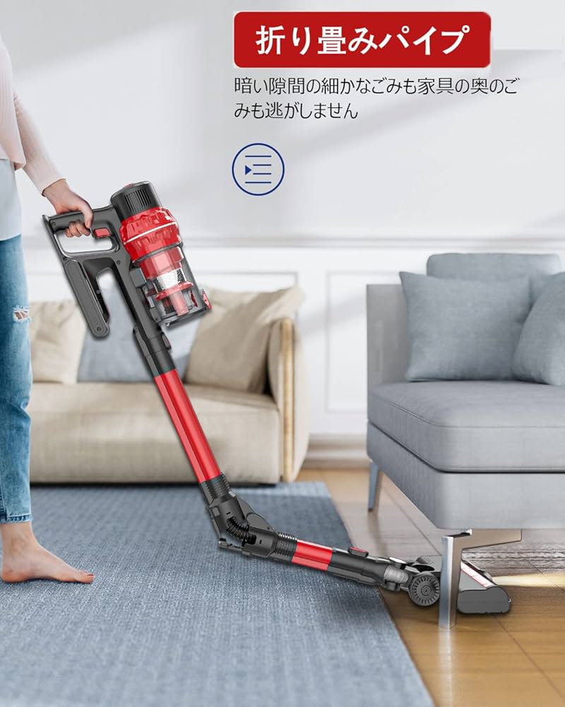 Amazon.co.jp: コードレス掃除機 28000Pa強力吸引 400W 35分間連続稼働