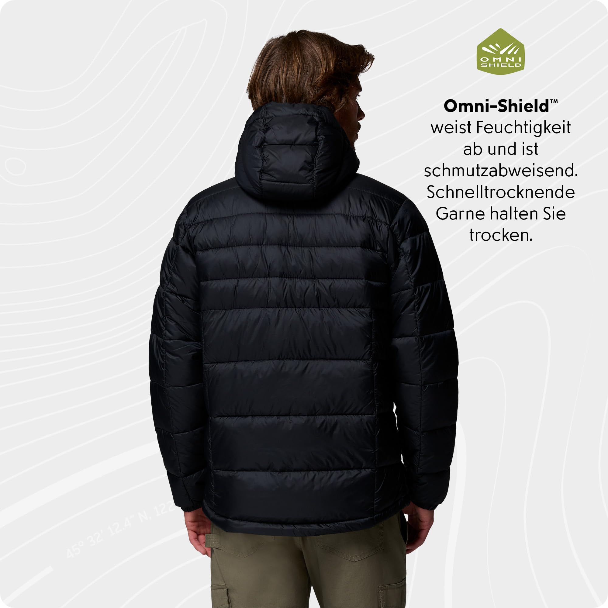 Columbia Herren Buck Butte 2 Insulated Hooded Jacket Pufferjacke mit Kapuze (1er Pack)