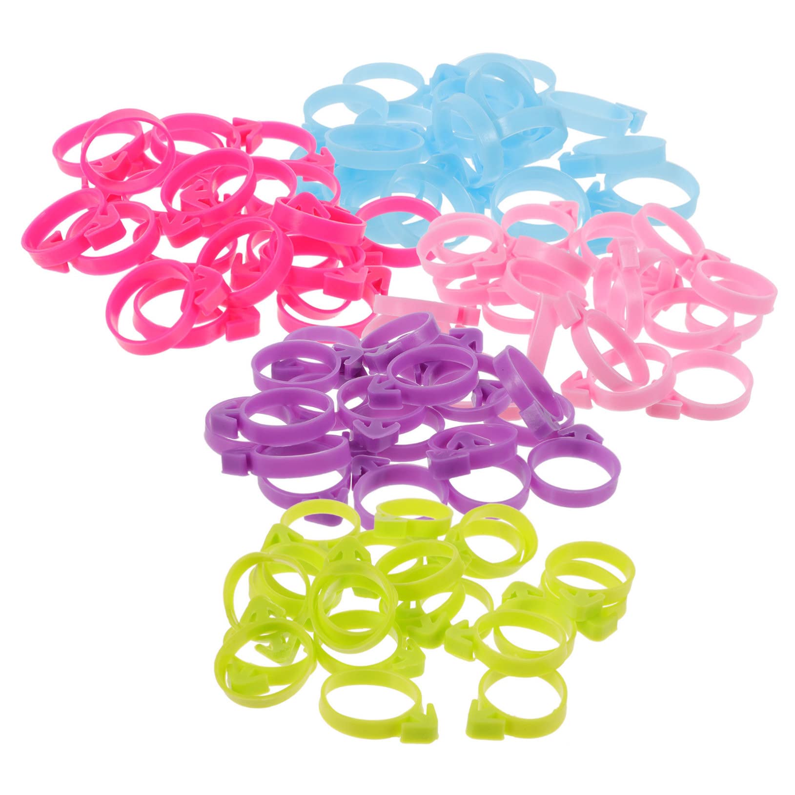 Alipis 400 Piezas Anillo de fijación de Manga pastelera Clips para Manga pastelera Bolsas de tuberías Atar Pinzas para Bolsas de glaseado de Magdalenas Pinzas para Bolsos