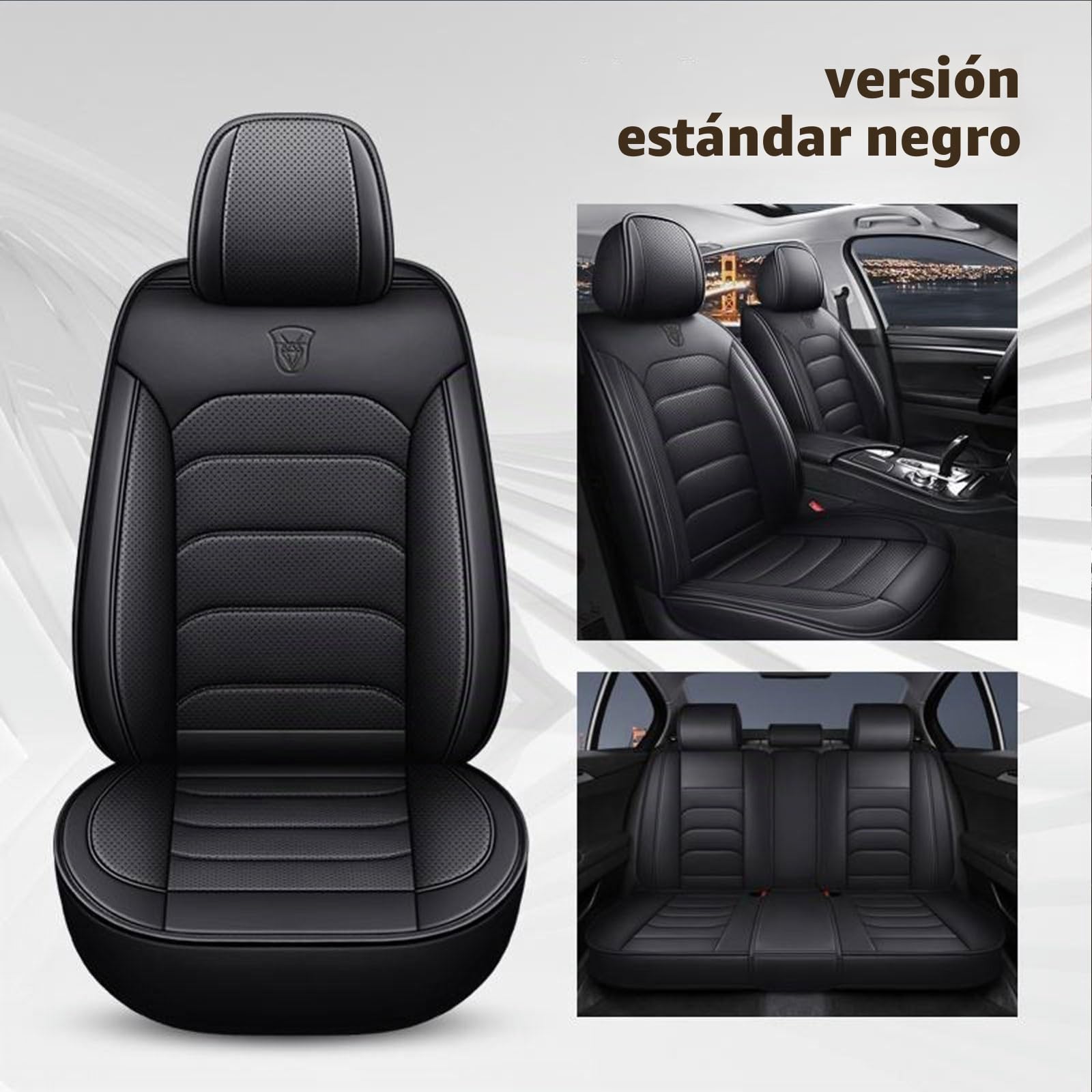 Funda Asiento Coche para Toyota Hilux 2009-2025,Cubre Universal Protector Delantero para Delantero y Trasero,Accesorios de Automóvil(Negro)