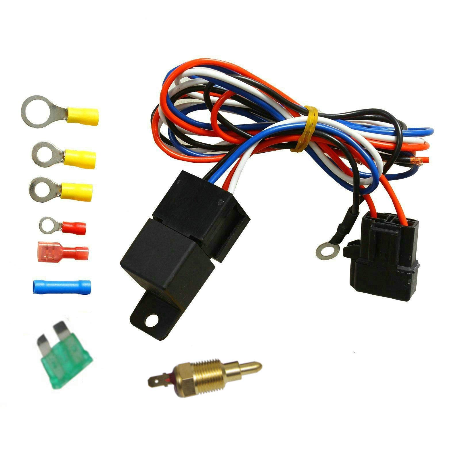 Thermostatic Cooling Fan Controller REPAIROCK Car Electric Fan Relay ...