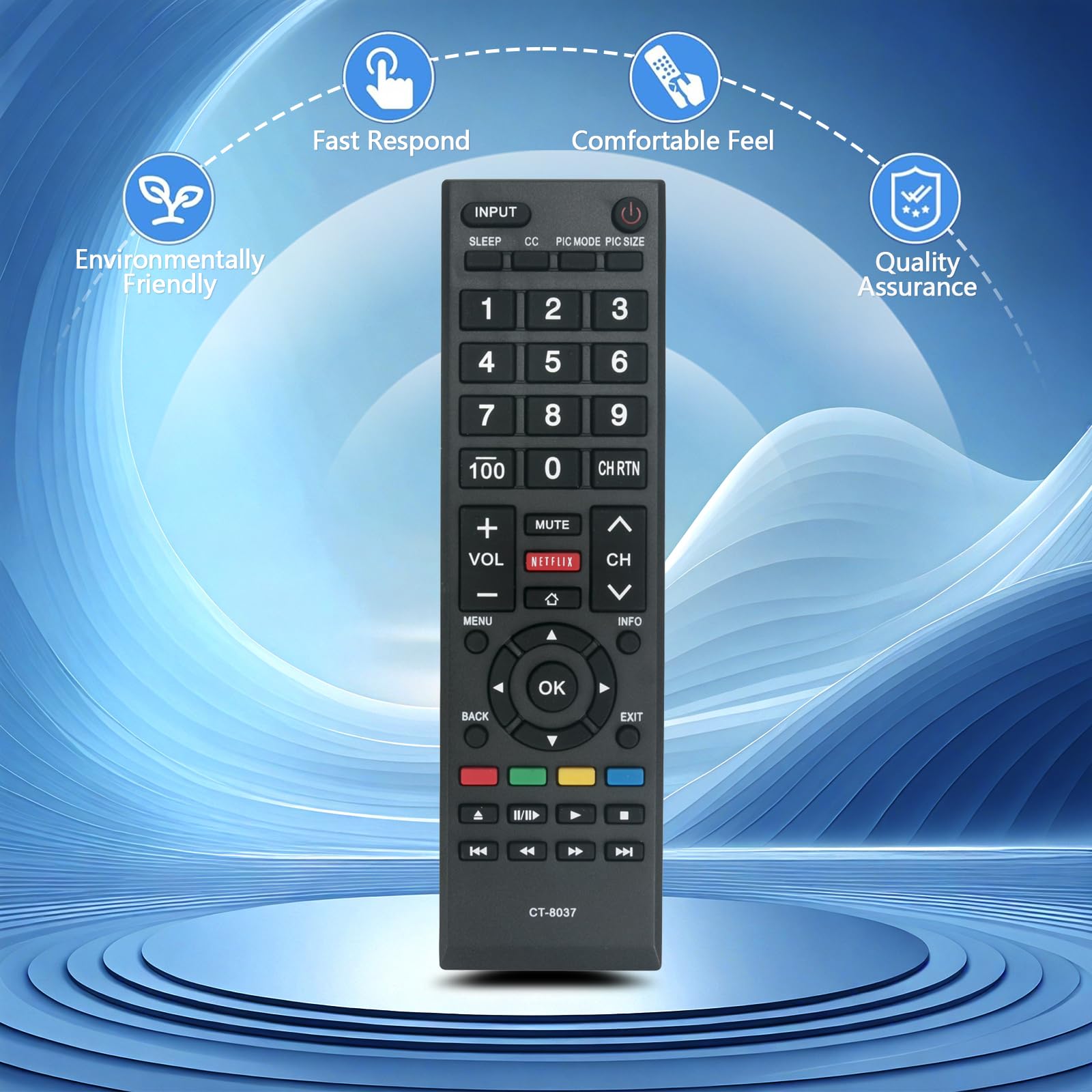 Amazon.com: New CT-8037 CT 8037 Replace Remote Control fit for