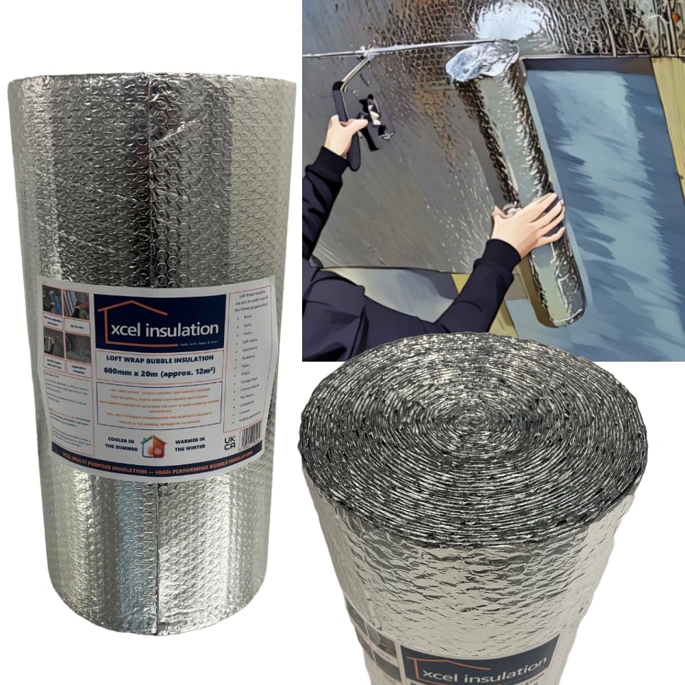 600mm x 20m, LOFT Insulation, Endless Other Applications, Thermal Aluminium Foil, Reflective & Radiant Barrier
