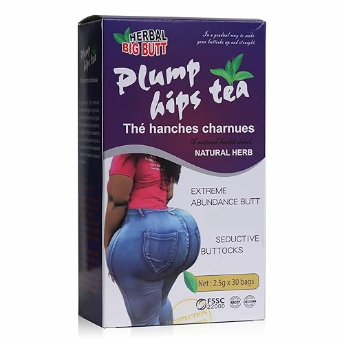 AIHIYO Plump Hips Tea, té de ampliación de cadera y glúteos, menciona los suplementos herbales de glúteos, mejora reafirmante y seductora, 30 bolsas