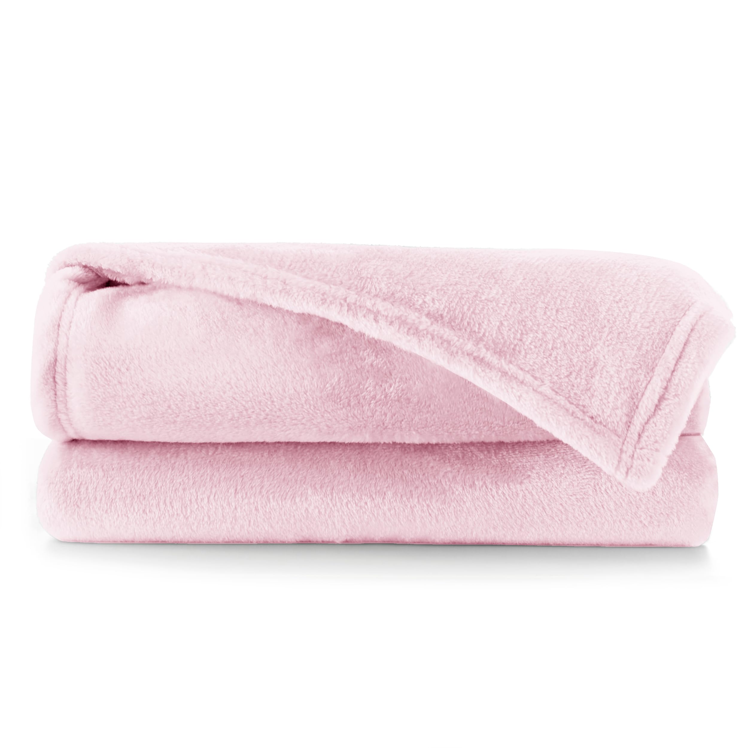 DecoKing Kuscheldecke 160x210 cm rosa Decke Microfaser Tagesdecke Fleece weich sanft kuschelig pink puderrosa powderpink Mic