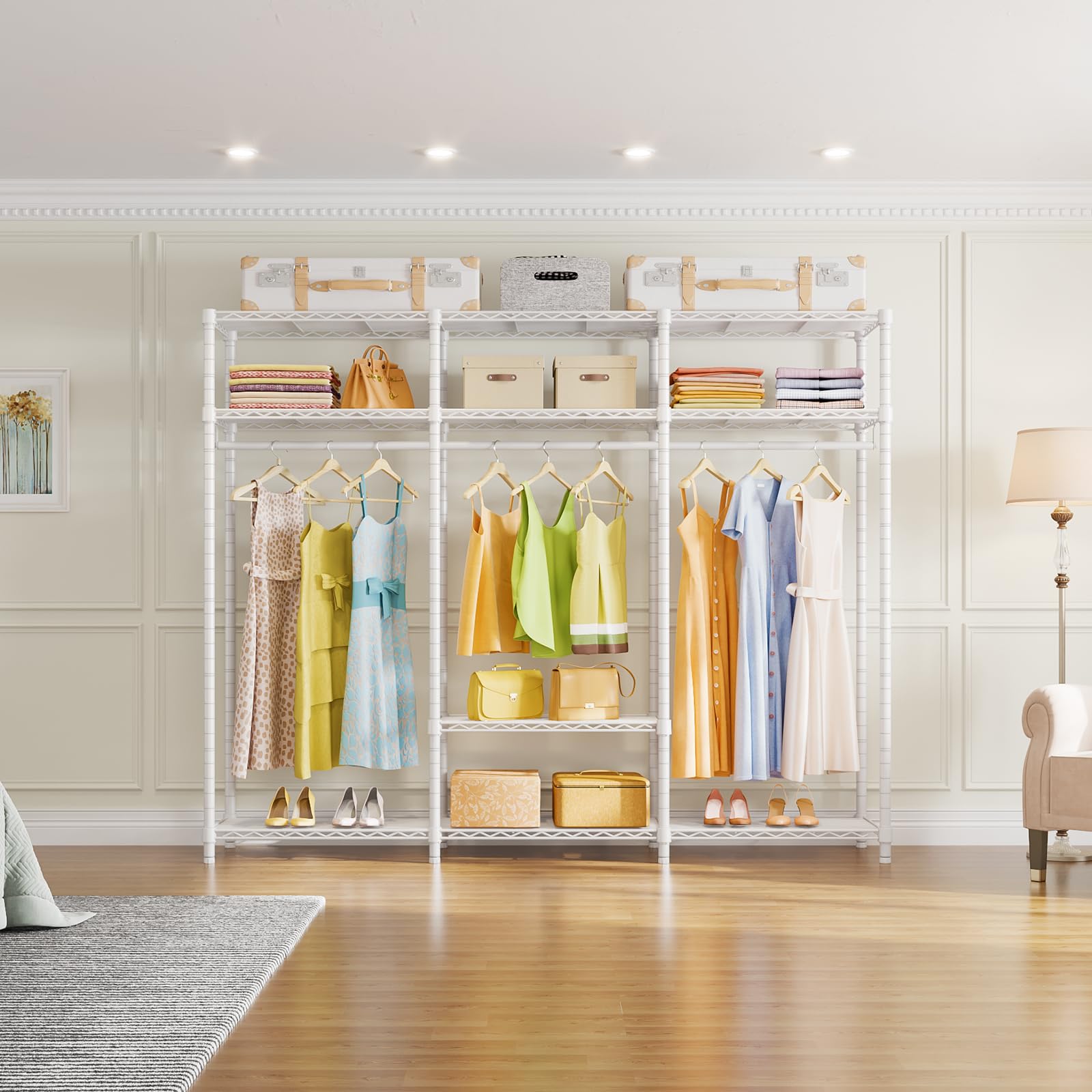 Adjustable Storage Rack VIPEK Extra Large Clothes Rack - 112 ...