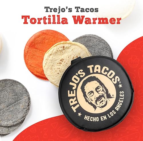 Miniatura 2 de Trejo's Tacos Calentador de tortillas, bolsa de tela para microondas para máxima calidez, bolsa de tela aislada que mantiene tus tortillas, panes,
