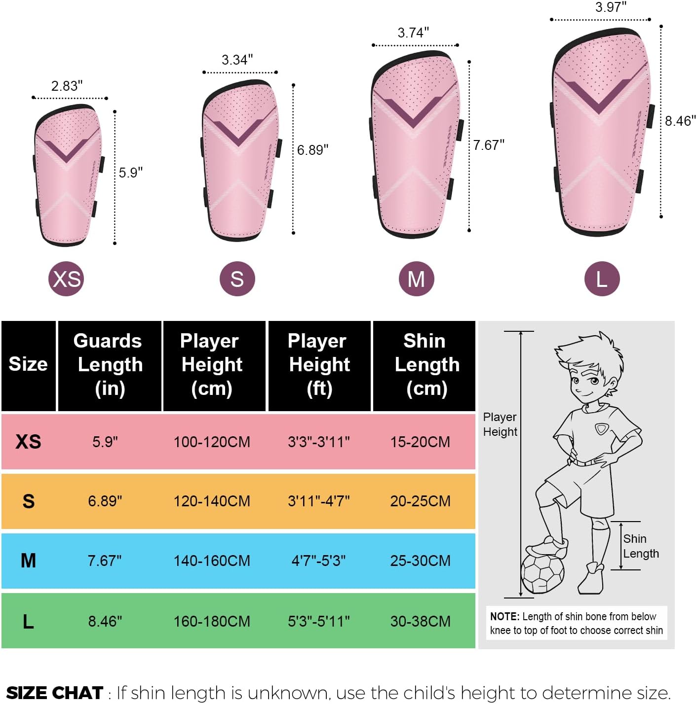 Soccer Shin Guards for Kids Youth Toddler - Football Protective Defender Gear Shin Guards Kids for 3-18 Years, Espinilleras de Futbol para Hombres - Image 2