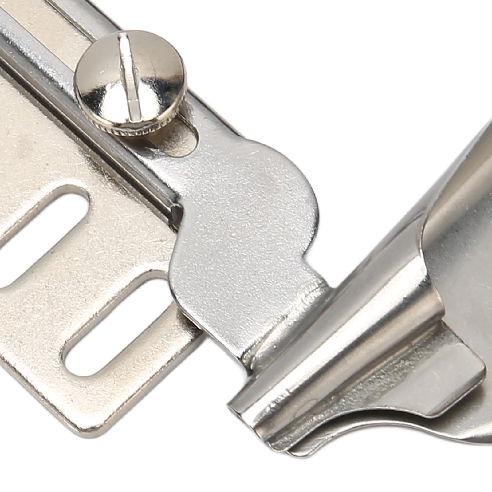 Macchina da cucire in acciaio inox con bordo curvo, attacco per orlatore con piedino per lenzuolo, asciugamani, vestiti, trapunta, bordatura per indumenti, accessori per cucire