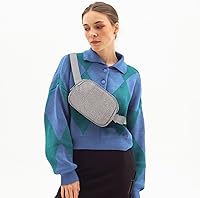 Vista 113 de Riñonera cruzada para mujeres y hombres, bolsa para cinturón para senderismo con correa ajustable, riñonera para correr, entrenamiento, deportes